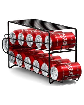 Sorbus Soda Can Rack Beverage Dispenser Black