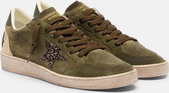 Golden Goose Ball Star glitter suede sneakers