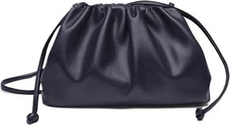 Generic Leather Women Shoulder Bag Small Cloud Crossbody Bags, Compatible For Female Handbags(Black)