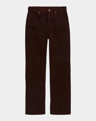 AG - Adriano Goldschmied Corduroy Straight-Leg Pants