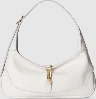 Gucci Jackie Slim Medium Shoulder Bag, White, Leather