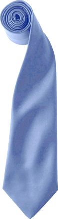 Premier Kleuren Heren Satin Clip Tie (Pakket van 2) (Middenblauw)