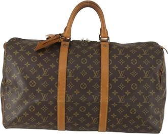Louis Vuitton Pre-owned Weekend Bags, female, Brown, Size: ONE SIZE Pre-owned Keepall Duffle Bag