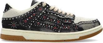 Amiri Stud Skel Top Low - Dames - Sneakers - Zwart - 35 EU - Leer - Schoenen