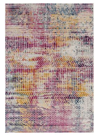 Novatrend Alfombra tejida plana moderna rosa 120x170 cm