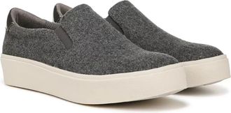 Dr. Scholls Madison Up Sneakers WomensM Charcoal Wool Slip-On Shoes ZOGG3052