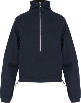 Diesel Maglione con scollo a imbuto e zip - Blu