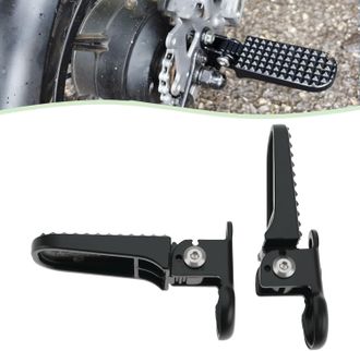 OEM Juego De 2 Reposapi&eacute;s Para Bicicleta, 112 Mm De Longitud, Pedales De 78 X 37 Mm, Aleaci&oacute;n De Aluminio, Antideslizantes, Plegables Para Bicicletas De M