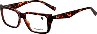 Karl Lagerfeld Womens 55mm Tortoise Eyeglasses KL6212-242-55