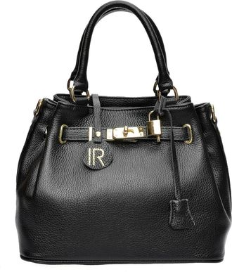 Isabella Rhea Zwart Rundleer Tas