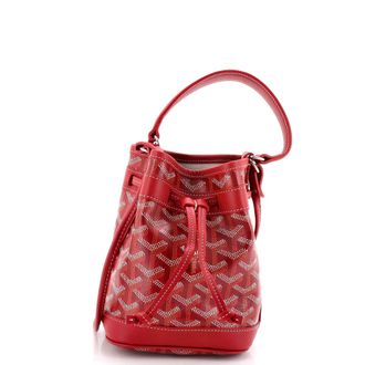 Goyard Petit Flot Bucket Bag Coated Canvas Mini