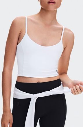 On Studio Cropped Tank in White at Nordstrom, Size X-Large