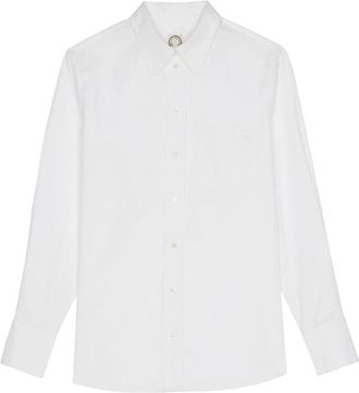 Ines De La Fressange Blouses & Shirts - Dames - Overhemden - Wit - M - Denim - Overhemden