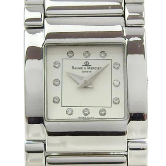 Baume & Mercier Pre-owned Stainless Steel watches - Dames - Vintage Horloges - Wit - ONE Size - Vintage
