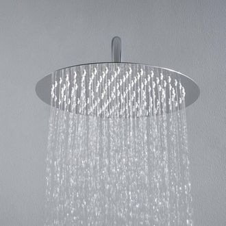 None JOHO Soffione Doccia da Parete in Acciaio Inox 304 con Ugelli Antiicalcare (D30cm tondo)