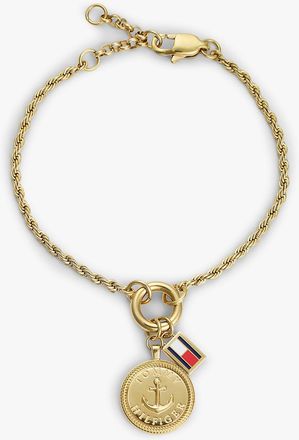 Tommy Hilfiger Womens Nautical Charm Bracelet - Yellow