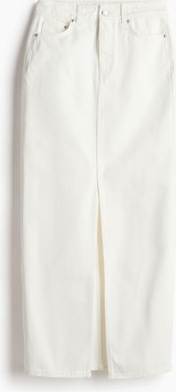 H&M Maxijupe aus Denim - White