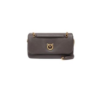 Pinko Love Bag Click Soft Horizontal - Dames - Schoudertassen - Bruin - ONE Size - Leer - Tassen