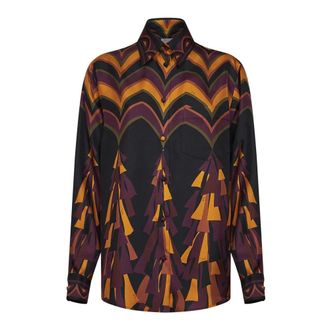 Pucci Camicia in Seta con Stampa Baiadera - - Blouses & Shirts - Donna - Multicolore - S