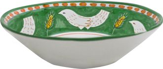 Arcucci Green feather salad bowl 32 cm