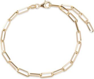 Argento Vivo Paper Clip Chain Bracelet in Gold at Nordstrom