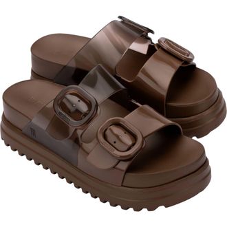 Melissa Cozy Platform Sandal in Brown at Nordstrom, Size 10