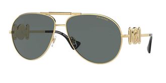 Versace VE2249 Polarized 100281 Mens Sunglasses Gold Size 65