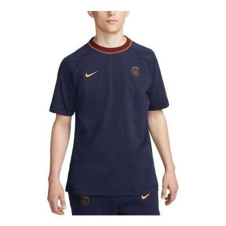 Nike Paris Saint-Germain Travel Short-Sleeve Football Top Navy Blue DV5108-498