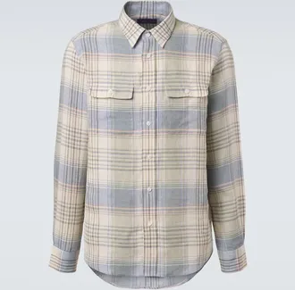 Ralph Lauren Purple Label Plaid linen shirt