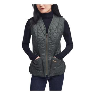 Barbour Mouwloos Liner Jacket met diamantstiksels - Dames - Bodywarmers - Groen - S - Jassen
