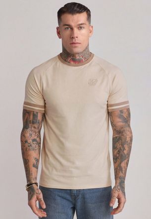 Siksilk Mens Ecru,Brown Tournament T-Shirt XXL
