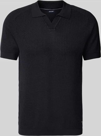 Joop Regular Fit Poloshirt mit V-Ausschnitt in Marine, Größe XL