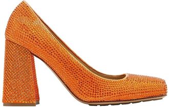 Bottega Veneta Tower Square-Toe Leather Pump