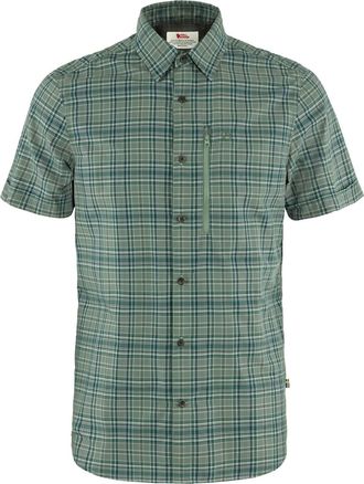 Fj&auml;llr&auml;ven Mens Abisko Hike Shirt In Arctic Green