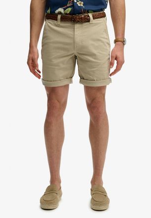 Superdry Chinoshorts SUPERDRY UTILITY CHINO SHORT, Damen, Gr. 28, N-Gr, overcast beige, Web, Obermaterial: 98% Baumwolle, 2% Elasthan, unifarben, relaxed fit k