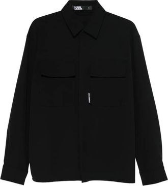 Karl Lagerfeld Camicia con taschini - Nero