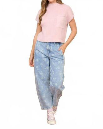 Blu Pepper Loves Me Loves Me Not Jeans In Light Denim