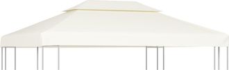 vidaXL Cubierta De Repuesto De Cenador Crema Blanco 310 G/m&sup2; 3x4 M Vidaxl