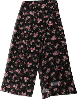 Dolce & Gabbana Stole Sjaal - Dames - Zijden sjaals - Zwart - ONE Size - Leer - Accessoires