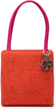 Dior Pre-owned Dior Bicolor Tweed Top Handle Bag MA 0998