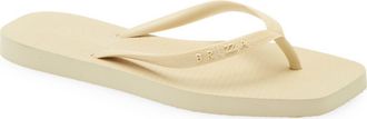 Arezzo Brizza Flip Flop in Cream at Nordstrom, Size X-Large