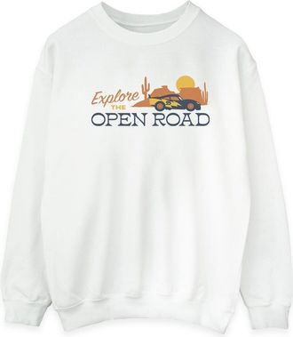 Disney Heren Cars Explore The Open Road Sweatshirt (Wit)