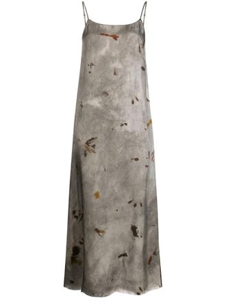 Uma Wang Midi-jurk met patroon - Grijs