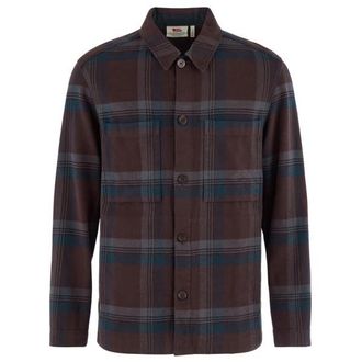 Fj&auml;llr&auml;ven Singi Flannel Overshirt Freizeitjacke f&uuml;r Herren | grau