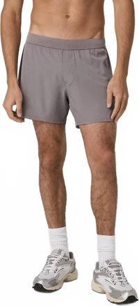 Vuori Clothing Qualify Lined Shorts In Smokey Grey