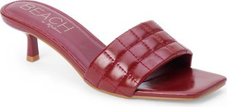 Matisse Footwear Rosana Kitten Heel Slide Sandal in Wine at Nordstrom, Size 10