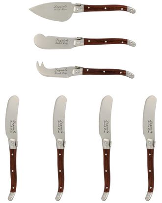 French Home Laguiole Pakkawood 7Pc Cheese Set