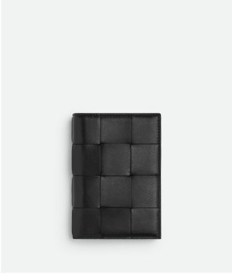 Bottega Veneta Cassette Passport Case - Black - Woman - 100% Lambskin