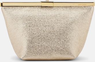 Jimmy Choo London Clutch Ganache in pelle metallizzata