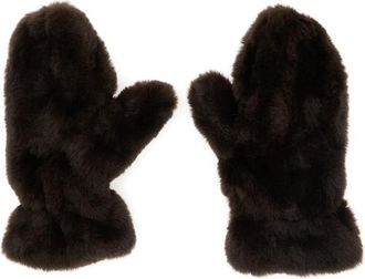 Apparis Bruine Ecofur Dameshandschoenen Coco Stijl - Dames - Handschoenen - Bruin - ONE Size - Accessoires